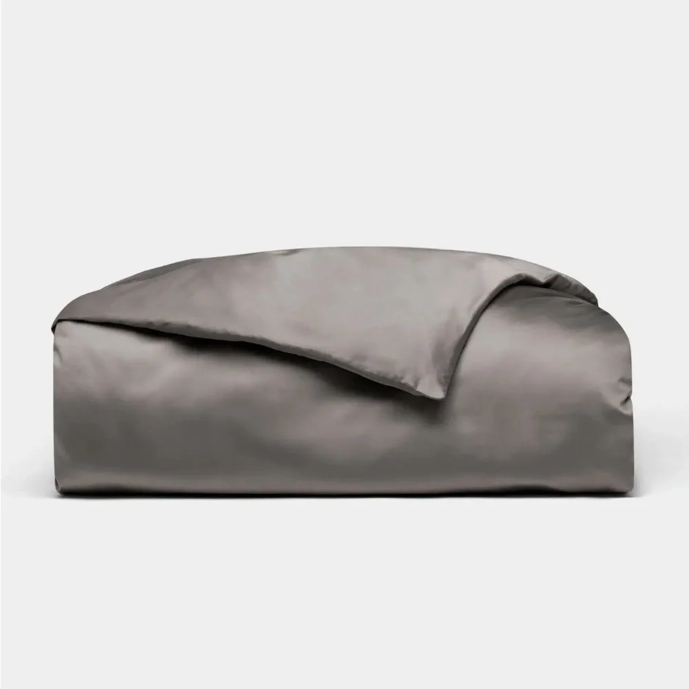 NWT - Cozy Earth Dark Gray Bamboo Duvet Cover - Queen/Full - Picture 1 of 6